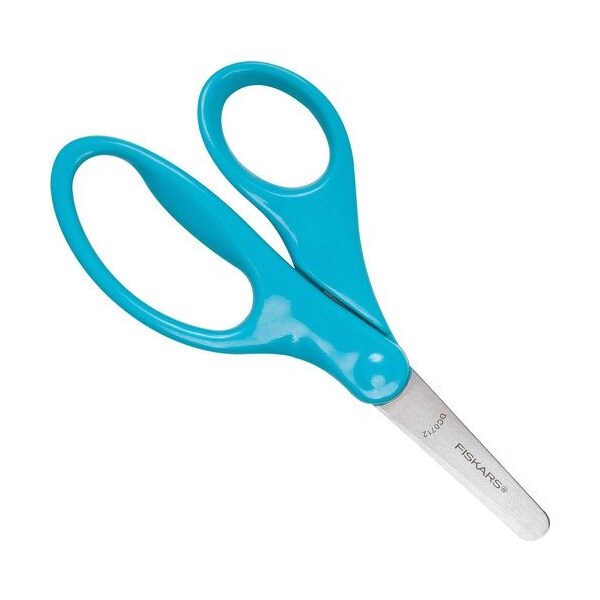 Fiskars Scissors, f/Children, Safety Edge Blades, Blunt, 5in, Turqoise FSK1941601068 - main